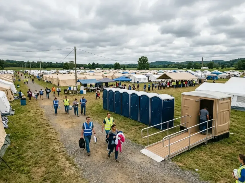 disaster-relief-camp-restrooms-010 — frequently asked questions, Dumpster & Portable Bathrooms Rental in Shawneeland, VA